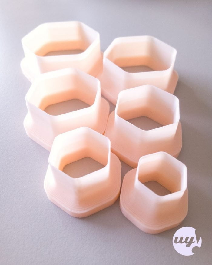 Cortador hexagonal para arcilla polimérica