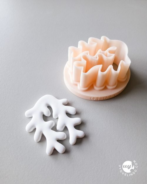 Coral shaped cutter for polymer clay