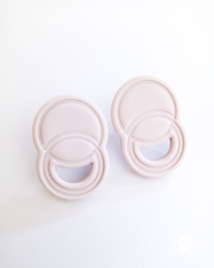 Eclipse Button Earrings